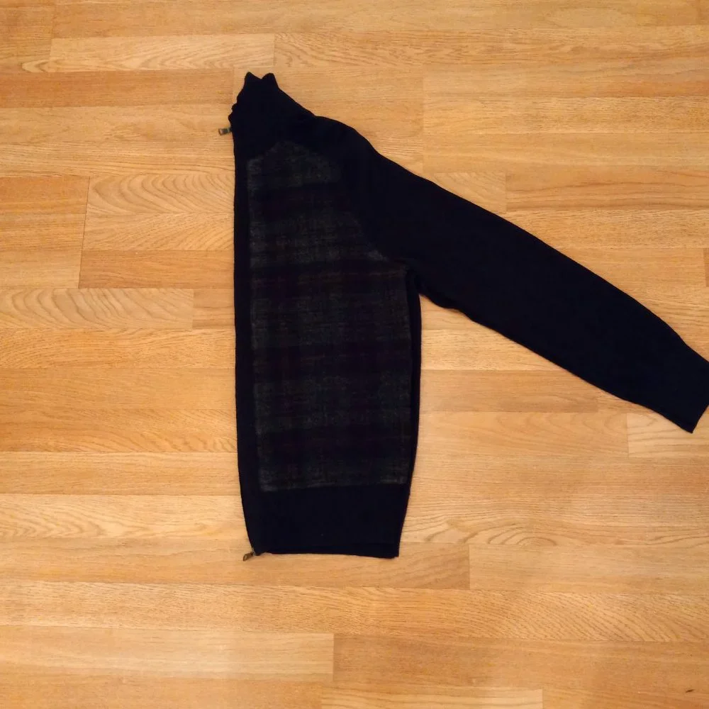 Men's Banana Republic Merino Wool Zip Up Sweater Size L - Picture 7 of 11